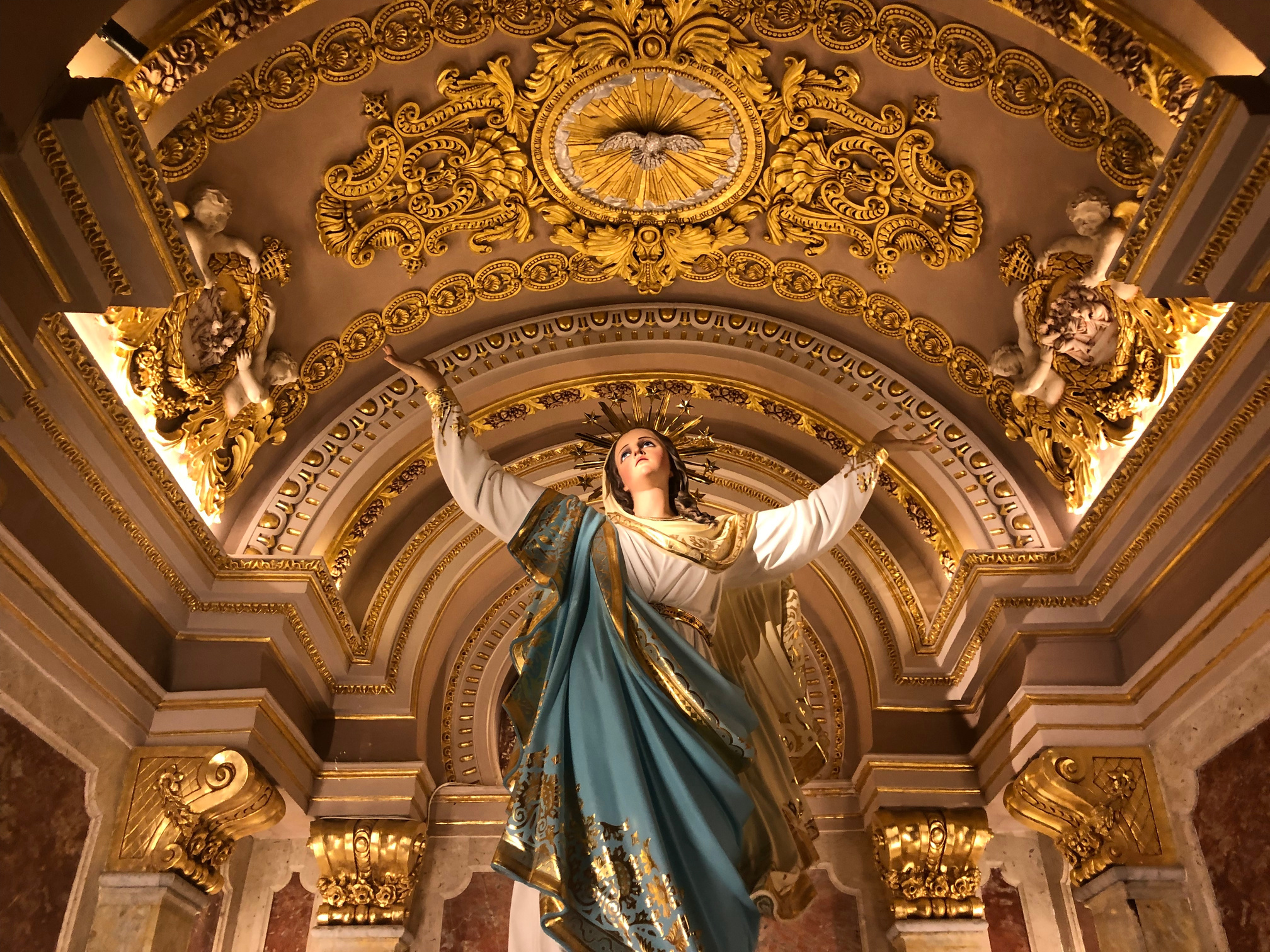 Virgin Marie in 17th Century Church